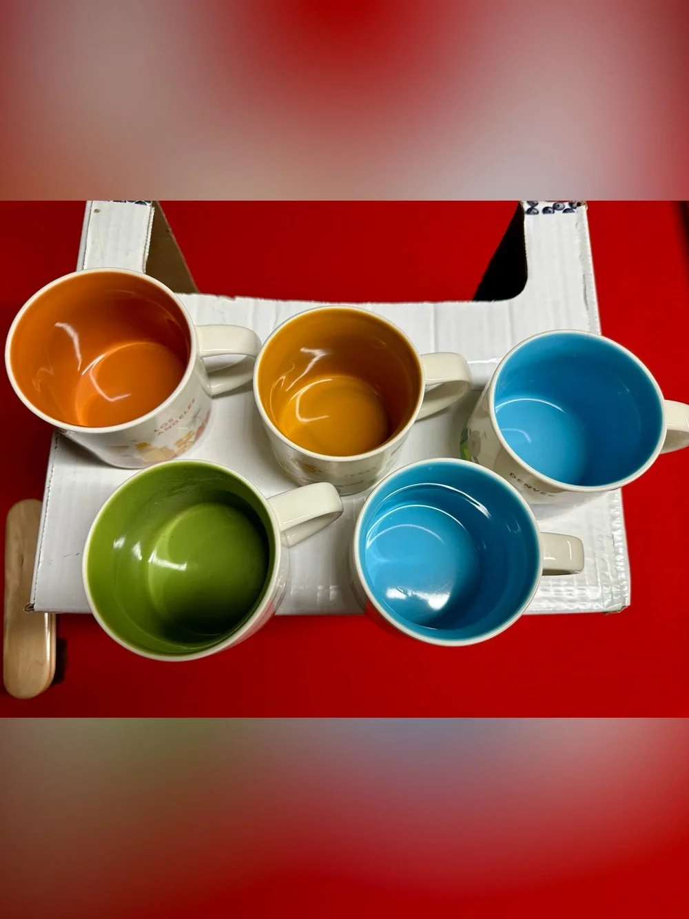 Starbucks You Are Here Collection Mugs Lot of 5